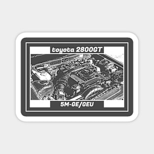 TOYOTA CELICA 2800GT A60 ENGINE (Black Version) Magnet