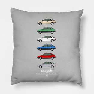 R11 classic car collection Pillow