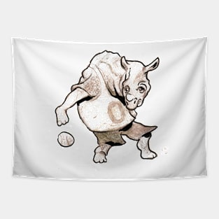 Rhino Basketball Tapestry