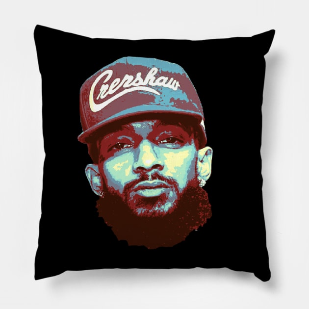 Nipsey Hussle Pillow by SEKALICE