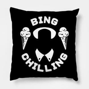 bingchilling, bing chilling chinese ice cream meme john xina Pillow