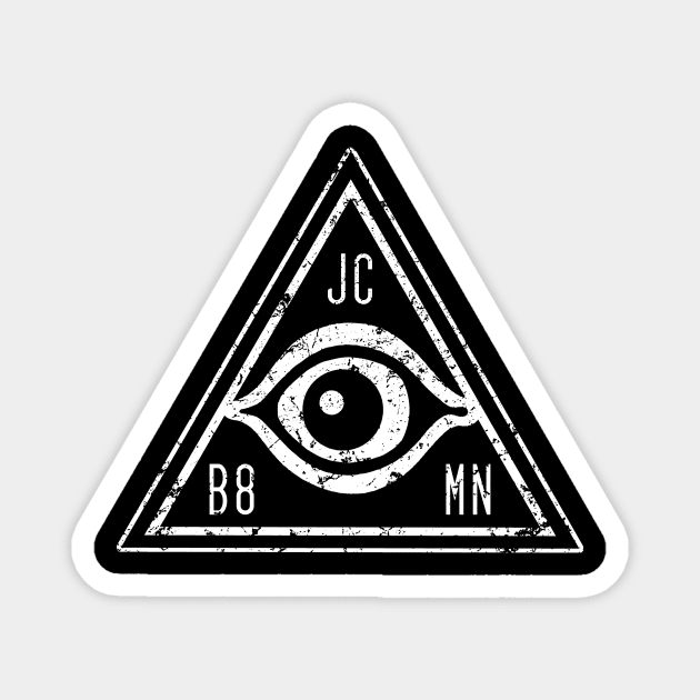 JC B8MN All-Seeing Eye Logo Magnet by Jen Bateman