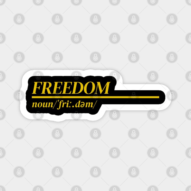 Word Freedom Magnet by Ralen11_