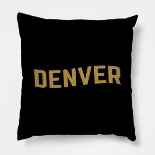 Denver City Typography Pillow