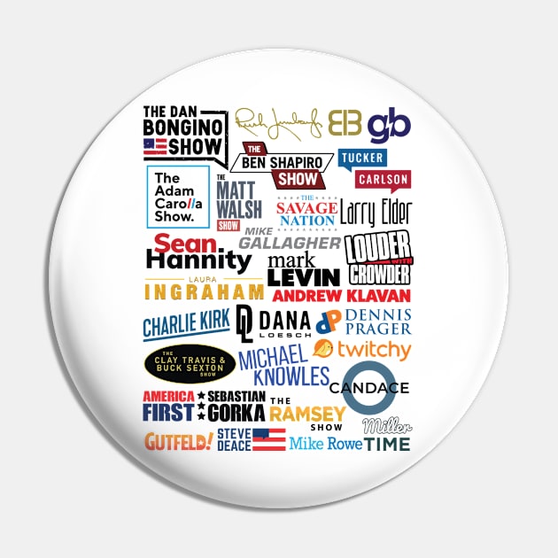 Conservative Media Stars Pin by krewyork