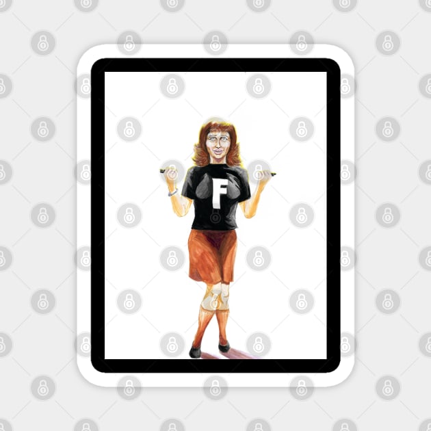 Frankenstein fan girl Magnet by Wonder design