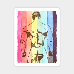 Rainbow Muscle Magnet