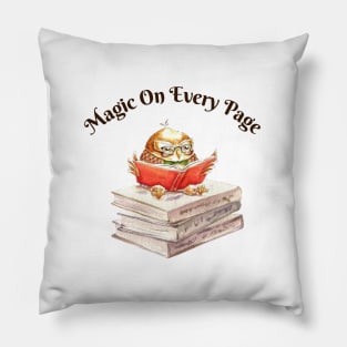 Magic On Every Page Pillow