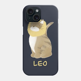 Leo cat zodiac sign Phone Case