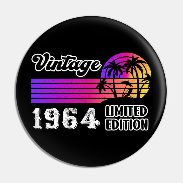 Vintage since 1964 Limited Edition Gift Pin by safoune_omar