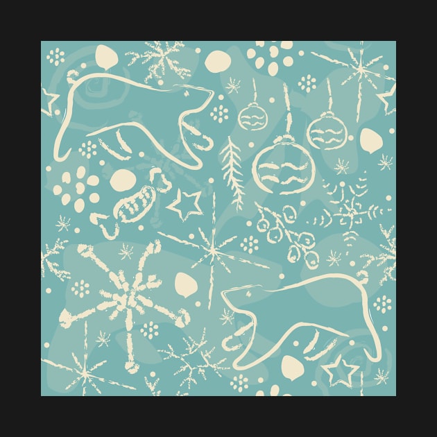 winter Pattern by Kristina Stellar Scandinavian Land