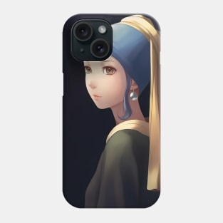 Girl with a Pearl Earring - Anime Wallpaper Phone Case