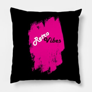 Retro Vibes Pink Graffiti Pillow