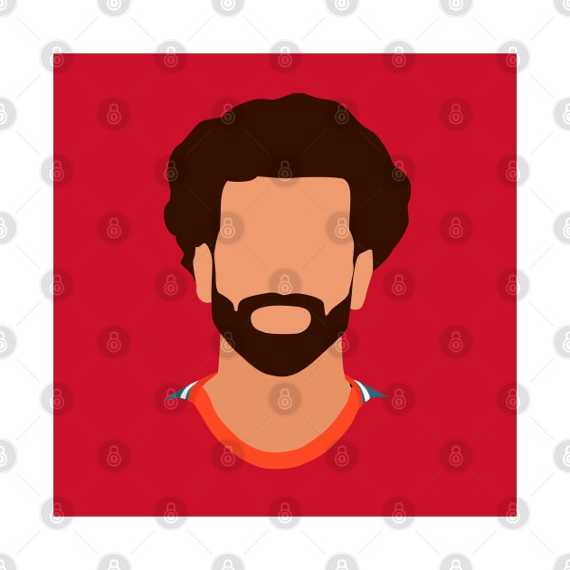 Mohamed Salah Minimalistic Face Art by GotchaFace