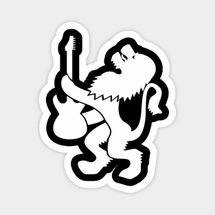 Lion guitarist (white print) Magnet