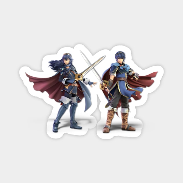 Marth and Lucina | Super Smash Magnet by ShowoffCreative