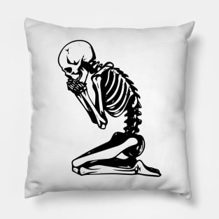 seeking forgiveness skeleton Pillow