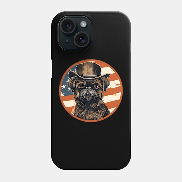 Brussels Griffon 4th of July Phone Case by NatashaCuteShop