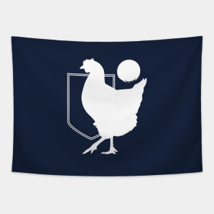 Chicken Class Emblem Tapestry