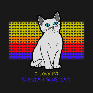 Russian Blue Cat T-Shirt