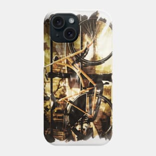 AMSTERDAM, Netherlands Watercolor Bike Fine Art Phone Case