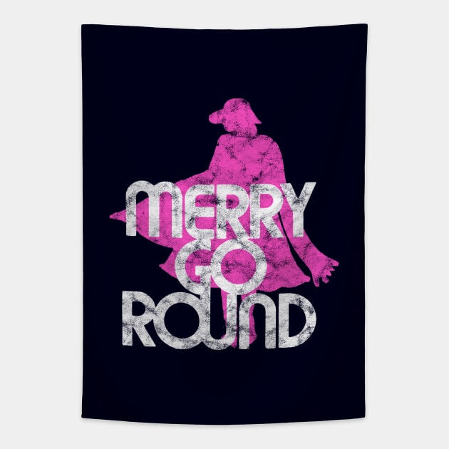 Merry Go Round 80s Style Tapestry by Turboglyde