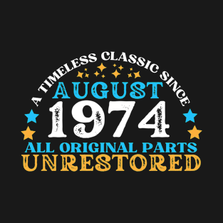 A timeless classic since August 1974. All original part, unrestored T-Shirt