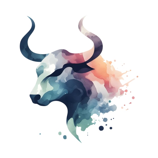 Taurus watercolor by Batshirt