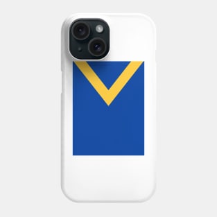 Leeds City Retro 1914 Blue, Yellow V Phone Case