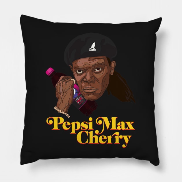 Max Cherry?! (colour version) Pillow by andrew_kelly_uk@yahoo.co.uk