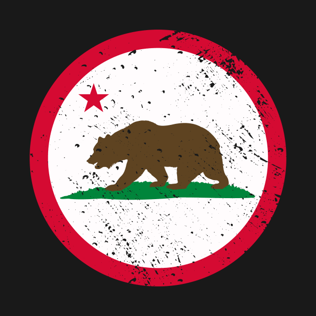 Retro California State Flag // Vintage California Grunge Emblem by Now Boarding