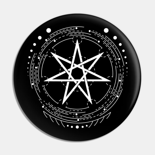 Faery Star | Setogram | Pagan Symbol Pin by CelestialStudio