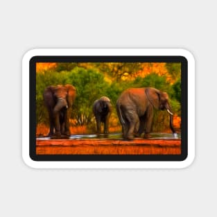 Kruger Elephants Magnet