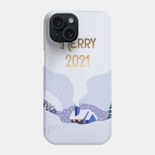 Merry 2021 Illustration Phone Case