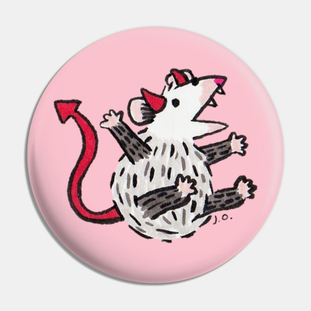 Devil Possum Pin by Possum Mood