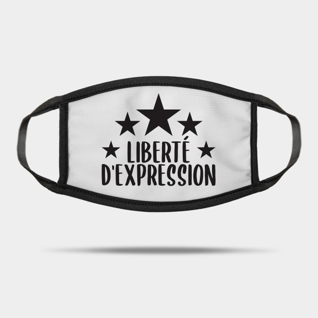 Liberte D Expression Free Thinker Mask Teepublic