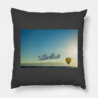 White Sands Hot Air Balloon Invitational Pillow