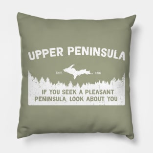 Upper Peninsula, Michigan's Pleasant Peninsula U.P. Pillow