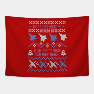 Air Force Christmas Sweater Tapestry