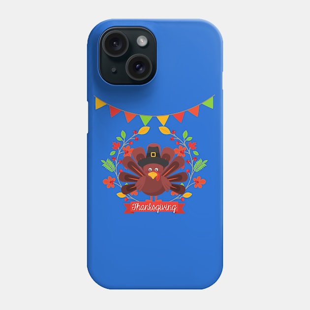 Funny Happy Thanksgiving Day Gift Phone Case by François Belchior