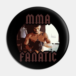 MMA fanatic comic style design Pin