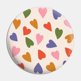 Tween spirit simple colorful hearts Pin