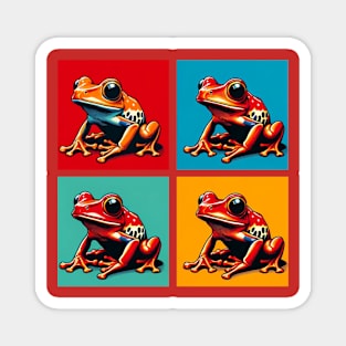 Tomato Frog Pop Art - Cool Frog Magnet