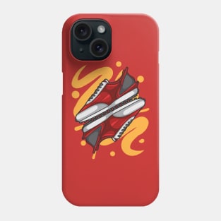 DyBreak Red Retro Sneaker Phone Case