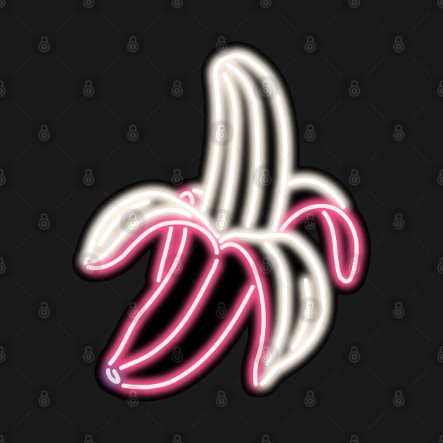 Pink Neon Banana Bar Sign by gkillerb