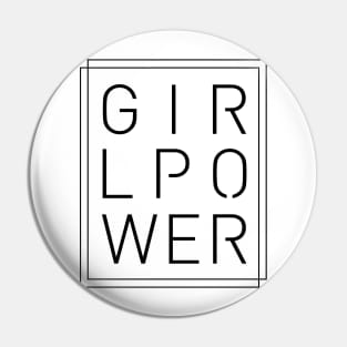 Girl Power - Classy, Minimal, Stylish Feminist Typography Pin