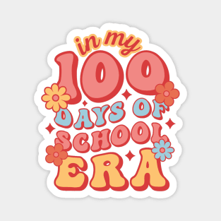 In My 100 Days Of School Era Retro Magnet