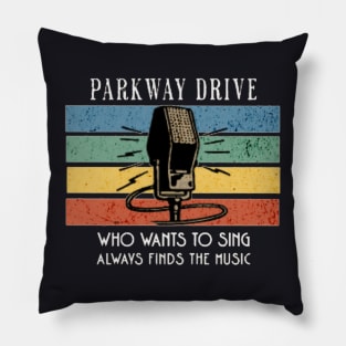 parkway /vintage microphone Pillow