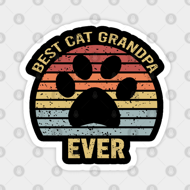 Best Cat Grandpa Ever Magnet by DragonTees