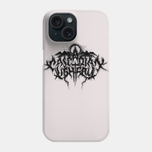 Cascadian Lightfall (Black on White) Phone Case